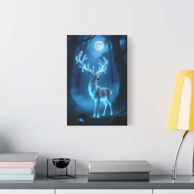 Enchanted Luminescent Deer Matte Canvas