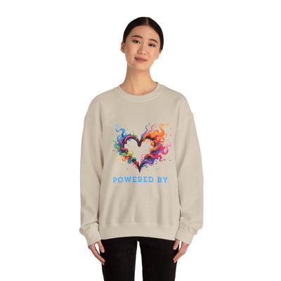 Powered by Heart Crewneck Sweatshirt
