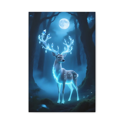 Enchanted Luminescent Deer Matte Canvas