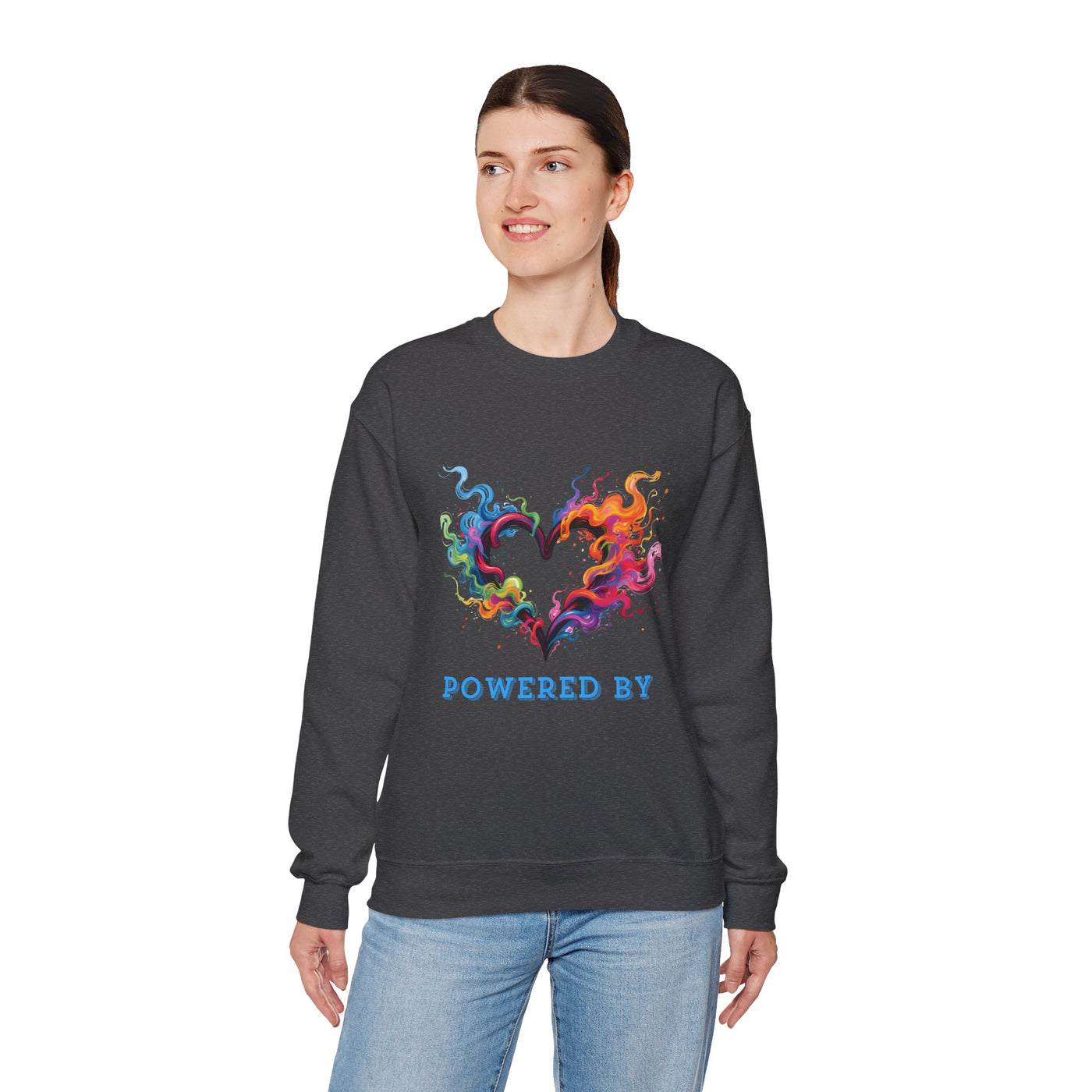 Powered by Heart Crewneck Sweatshirt