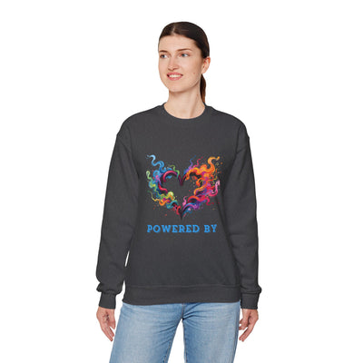 Powered by Heart Crewneck Sweatshirt