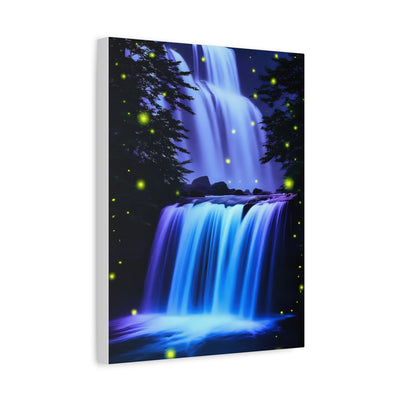 Luminous Waterfall Matte Canvas