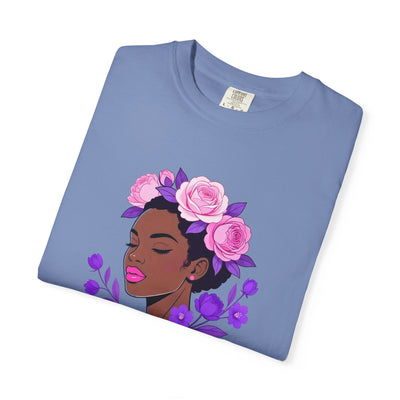 Beautiful Floral Afro Woman T-shirt