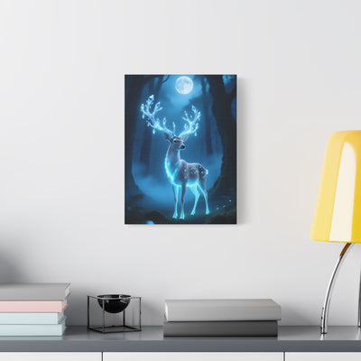 Enchanted Luminescent Deer Matte Canvas