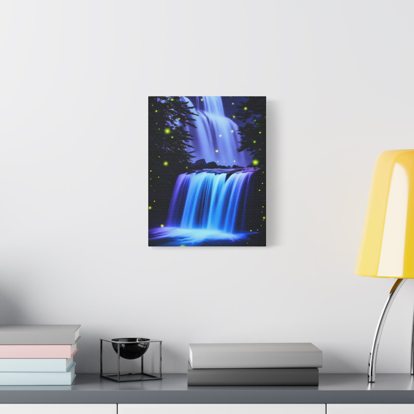 Luminous Waterfall Matte Canvas