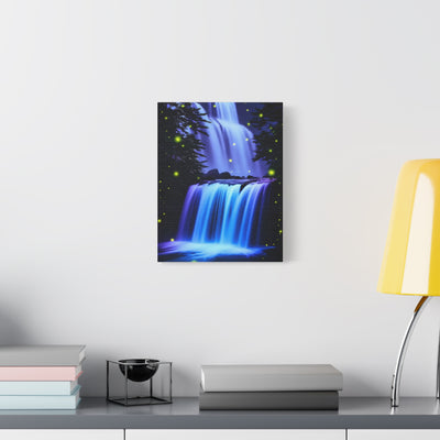 Luminous Waterfall Matte Canvas