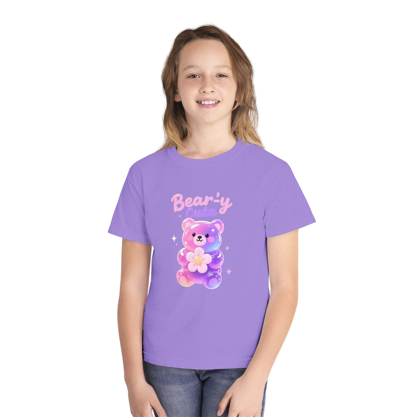 Bear-y Cute| Pastel Gummy Bear Youth  Midweight Tee