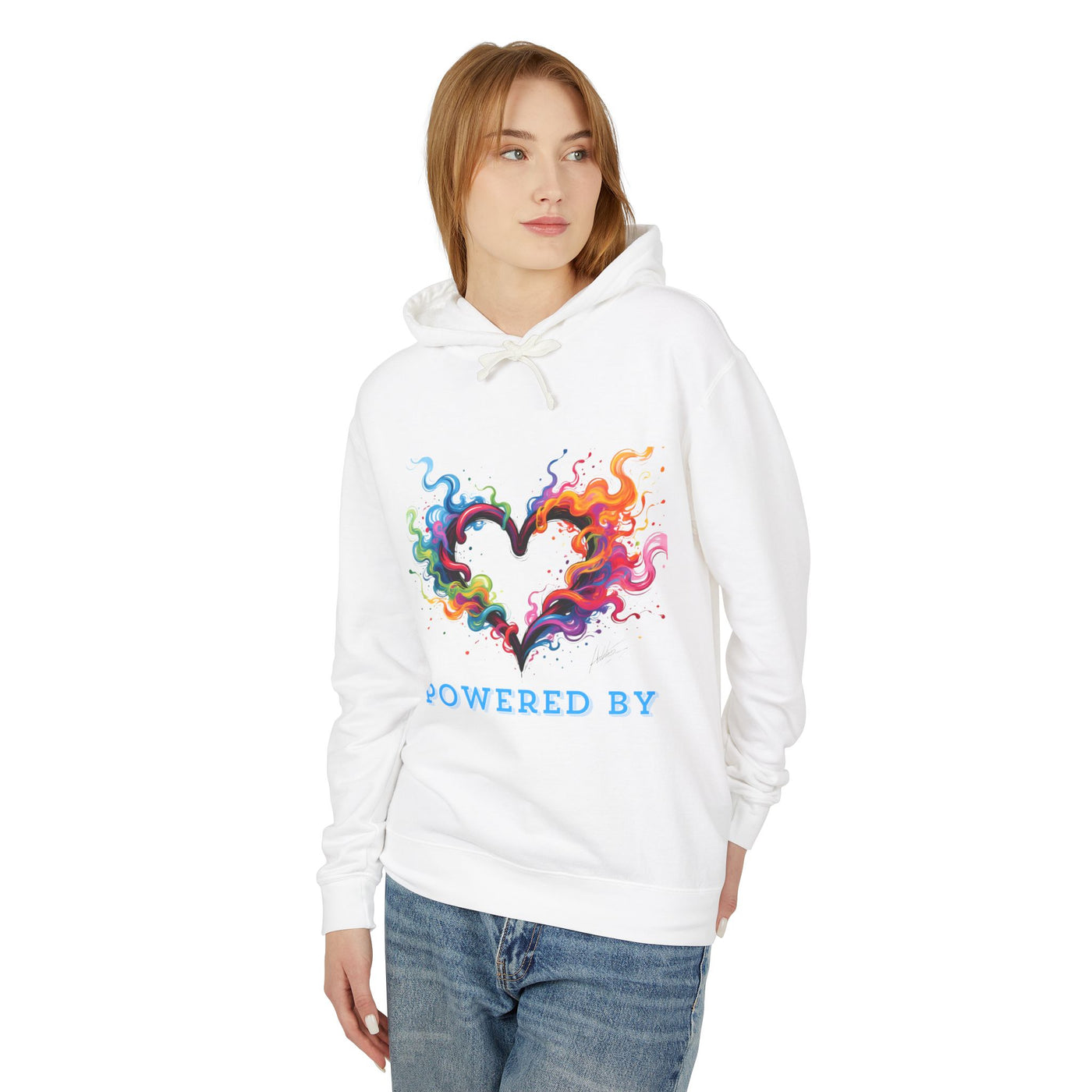 Powered by Heart Lightweight Hooded Sweatshirt