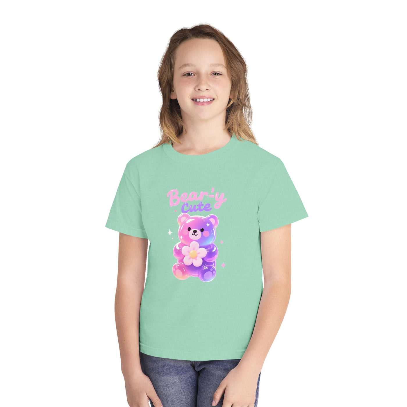 Bear-y Cute| Pastel Gummy Bear Youth  Midweight Tee