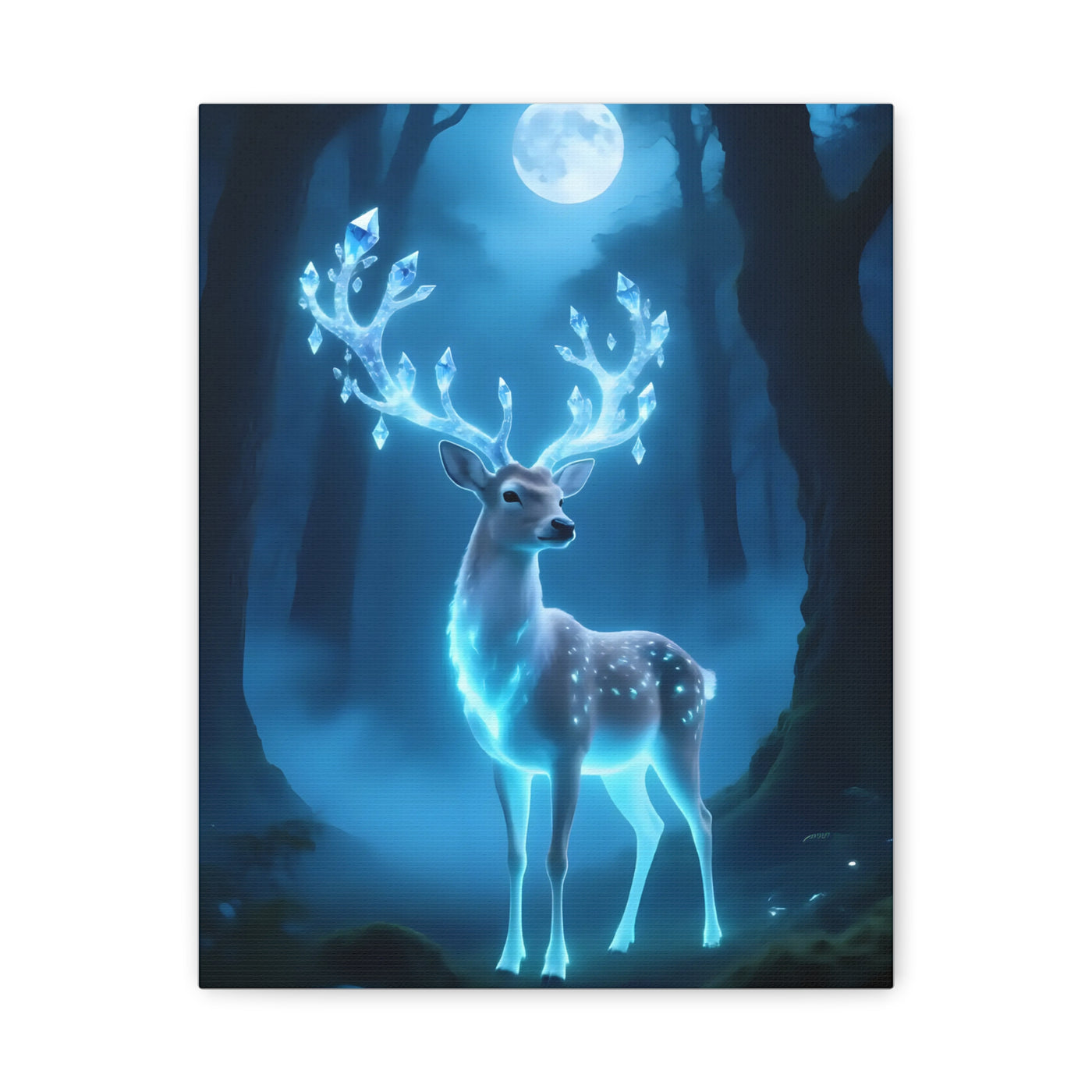 Enchanted Luminescent Deer Matte Canvas