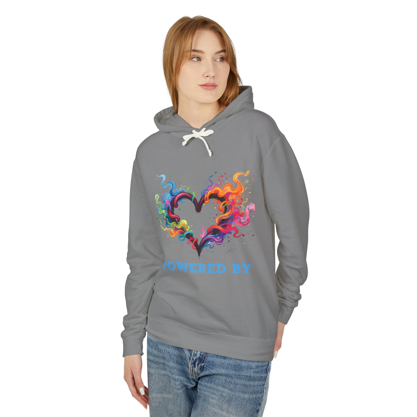 Powered by Heart Lightweight Hooded Sweatshirt