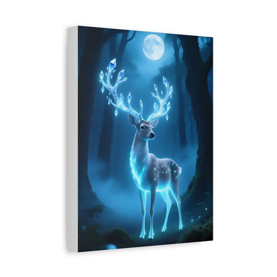 Enchanted Luminescent Deer Matte Canvas