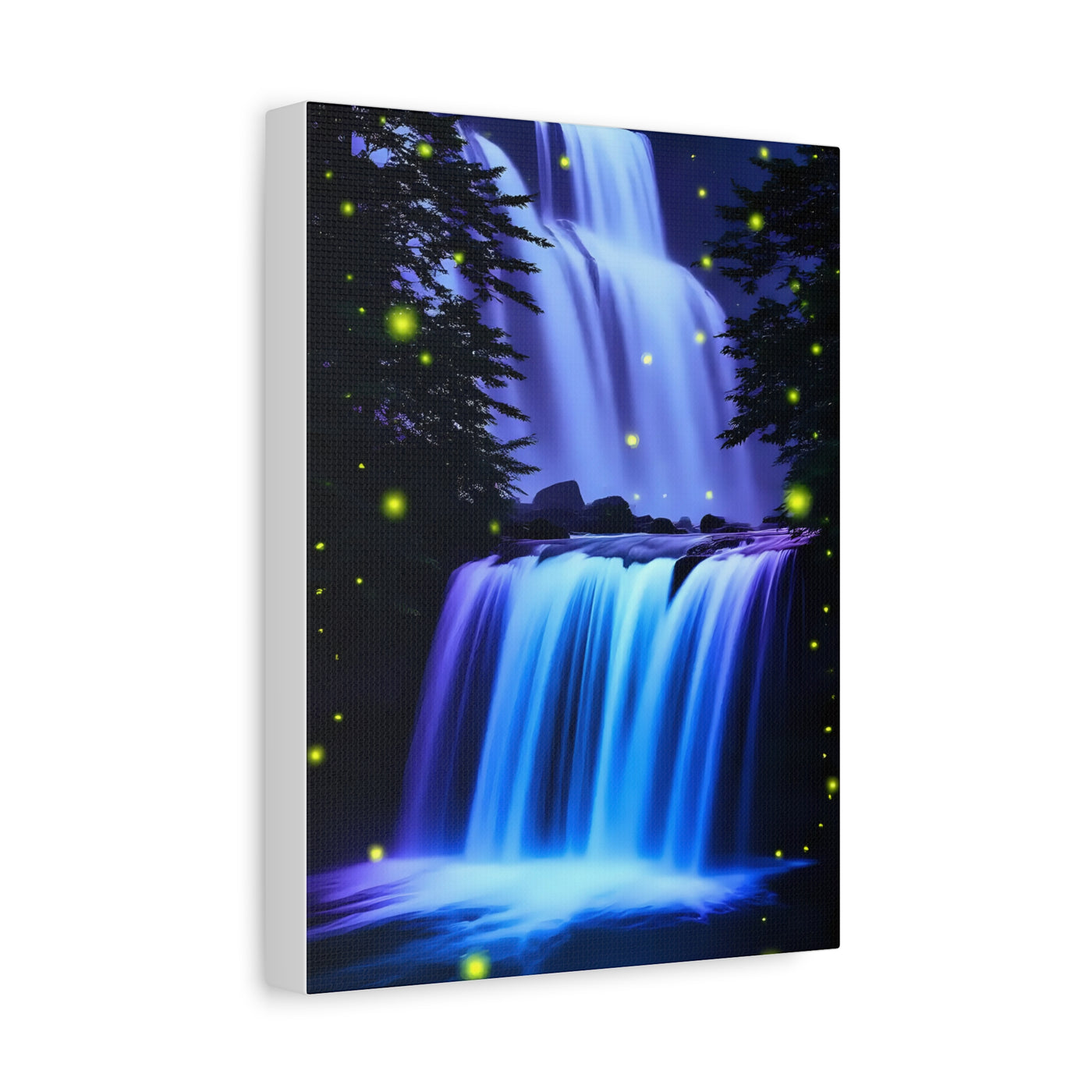 Luminous Waterfall Matte Canvas