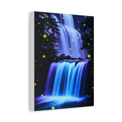 Luminous Waterfall Matte Canvas