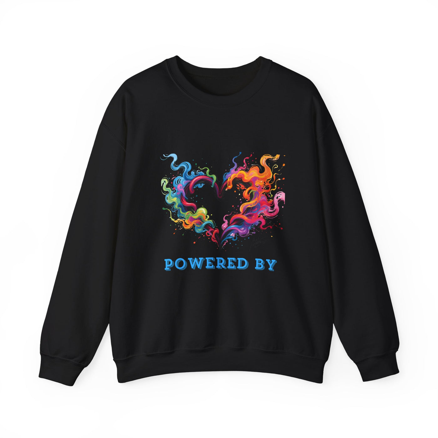 Powered by Heart Crewneck Sweatshirt
