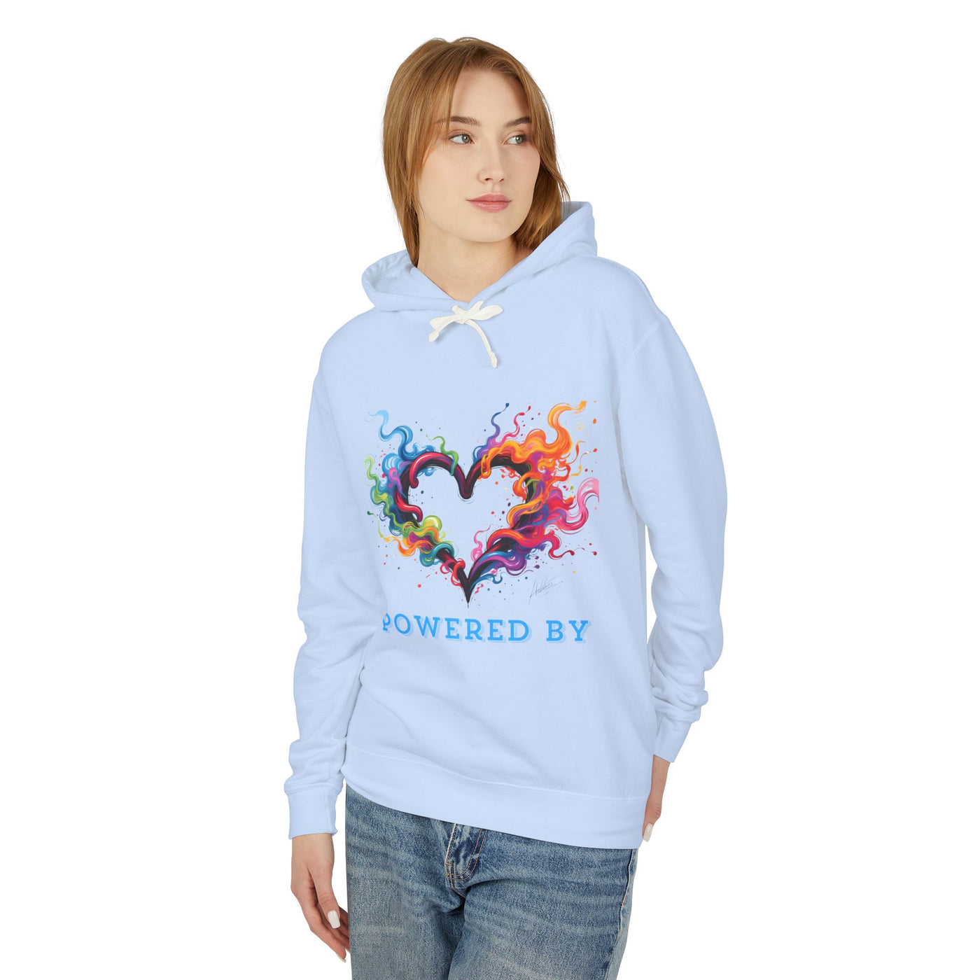 Powered by Heart Lightweight Hooded Sweatshirt