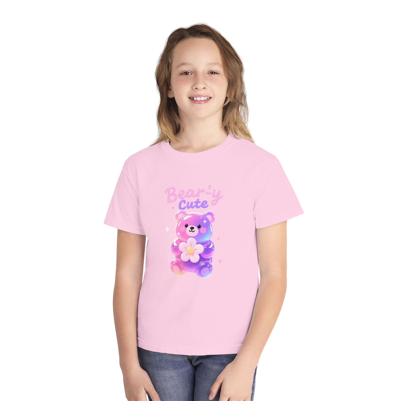 Bear-y Cute| Pastel Gummy Bear Youth  Midweight Tee