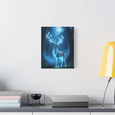 Enchanted Luminescent Deer Matte Canvas