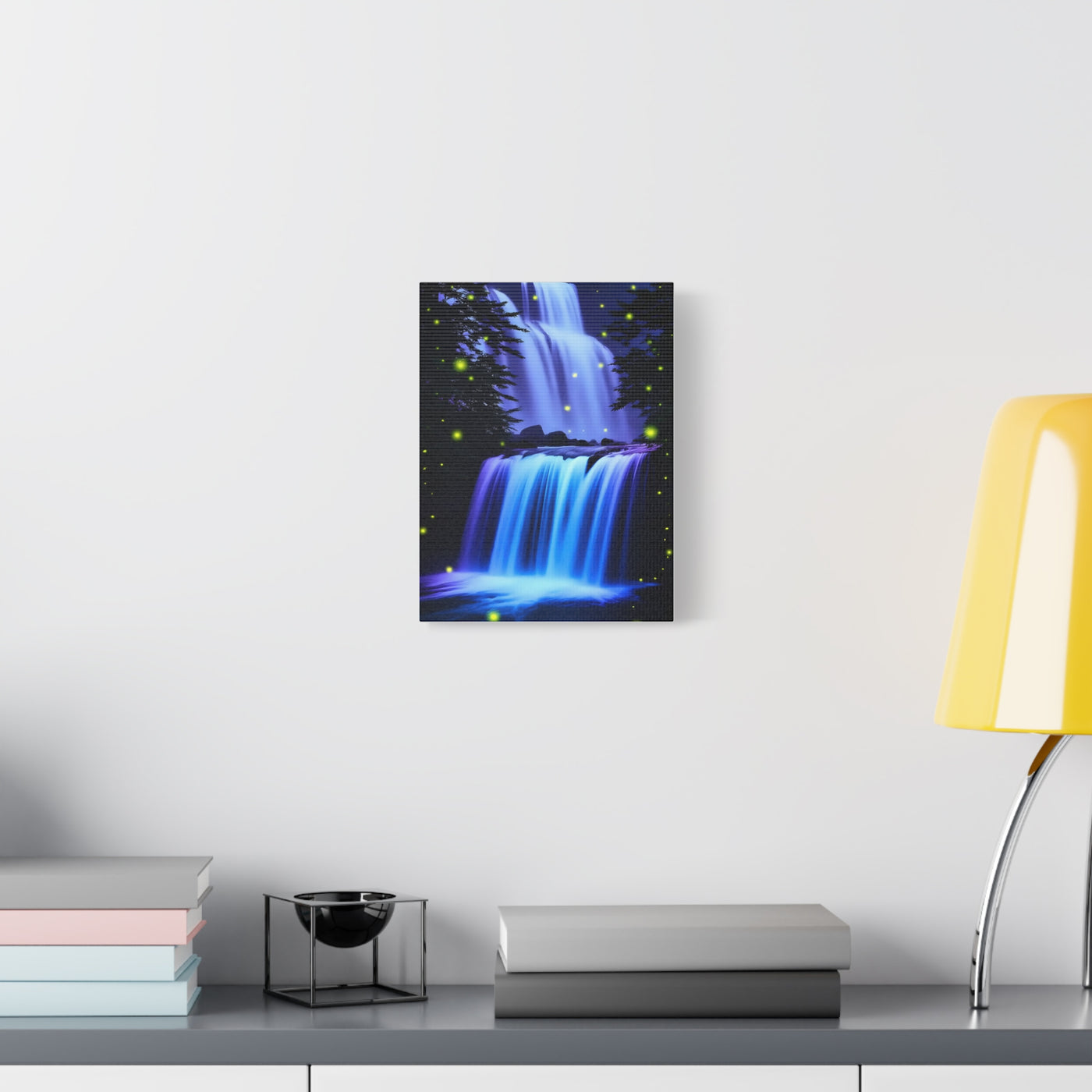 Luminous Waterfall Matte Canvas