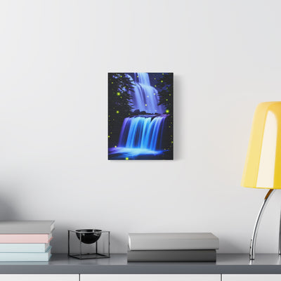 Luminous Waterfall Matte Canvas