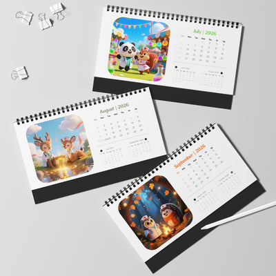 Kawaii Healthcare Heroes Desktop Calendar