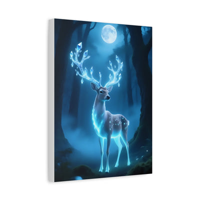 Enchanted Luminescent Deer Matte Canvas
