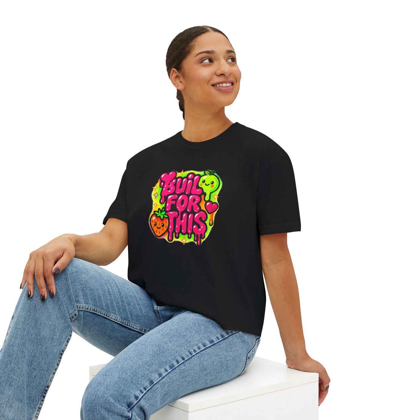 Built for This-Motivational Women's Boxy Tee