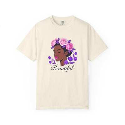 Beautiful Floral Afro Woman T-shirt