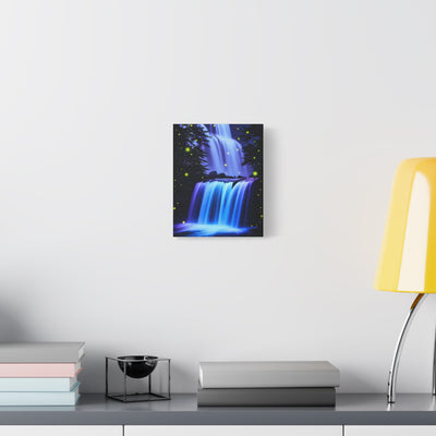 Luminous Waterfall Matte Canvas