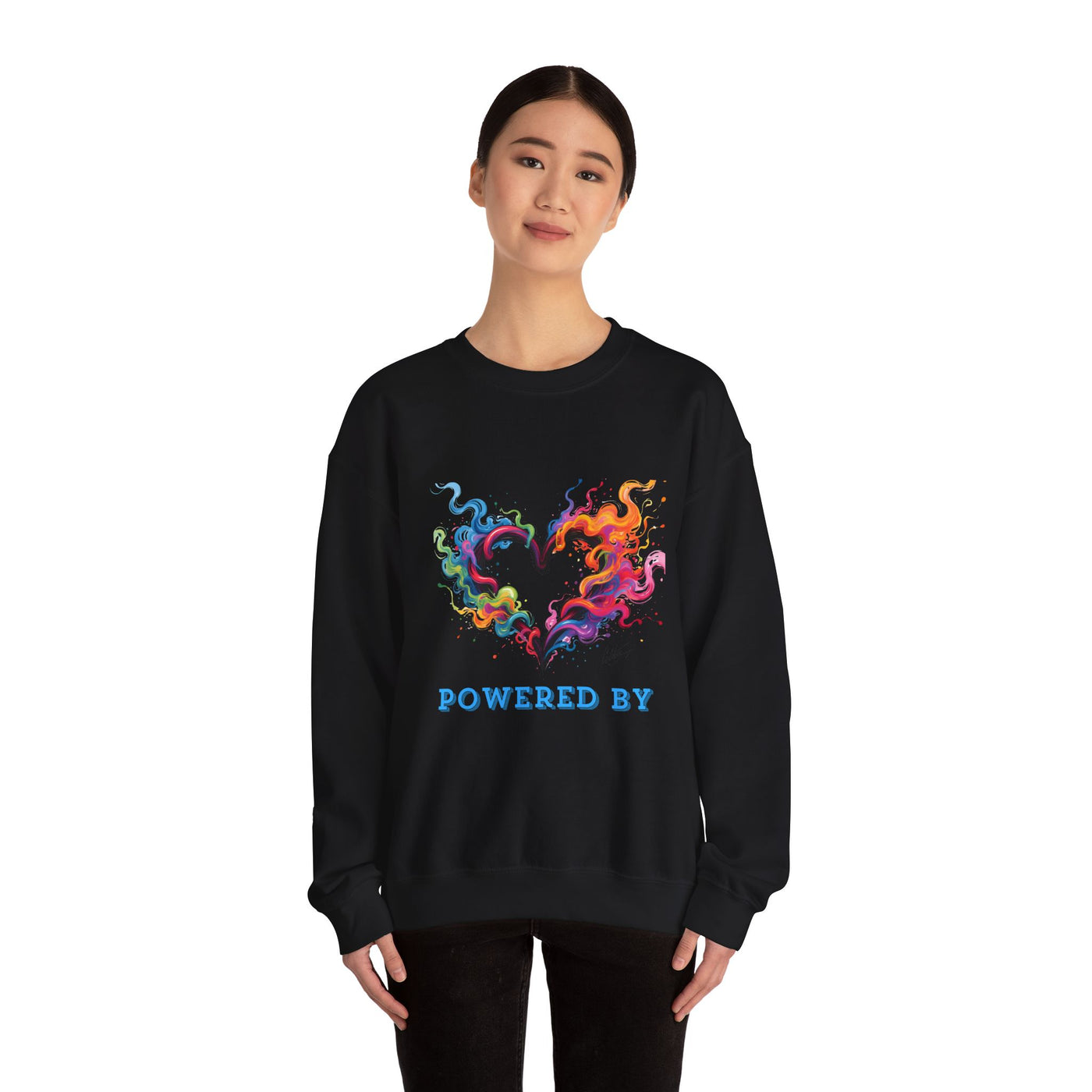 Powered by Heart Crewneck Sweatshirt