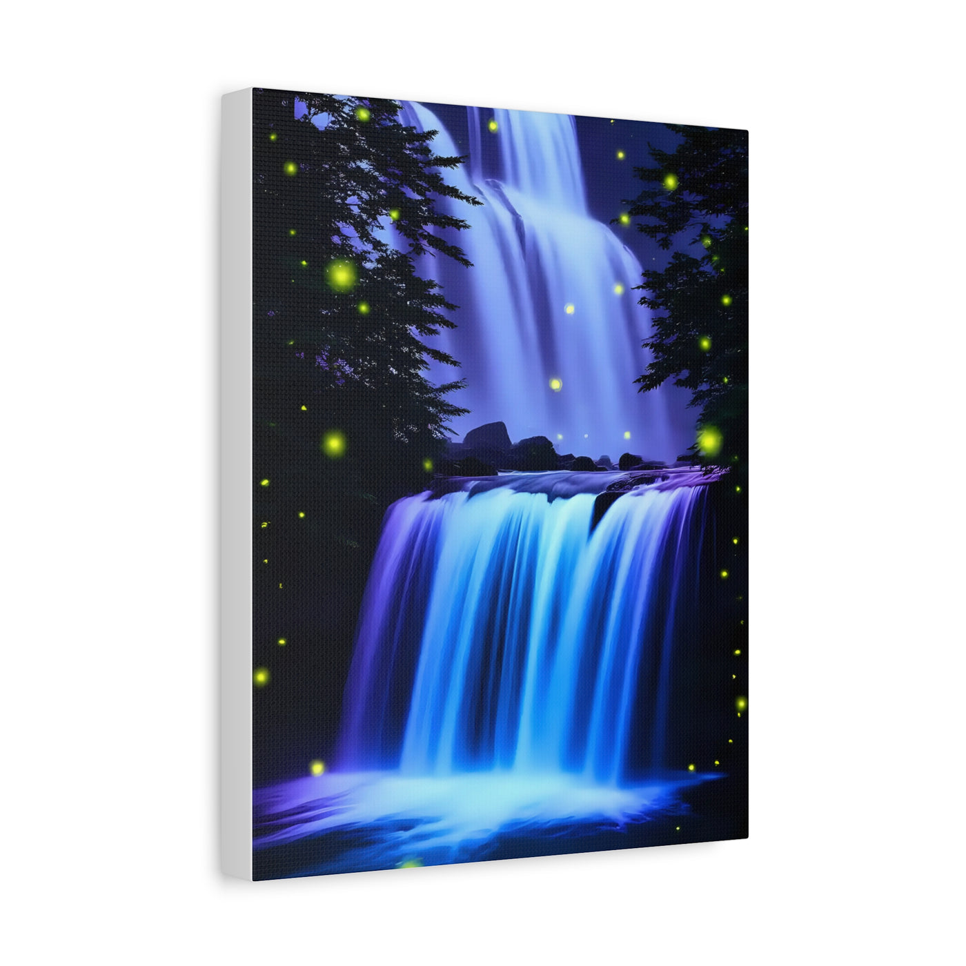 Luminous Waterfall Matte Canvas