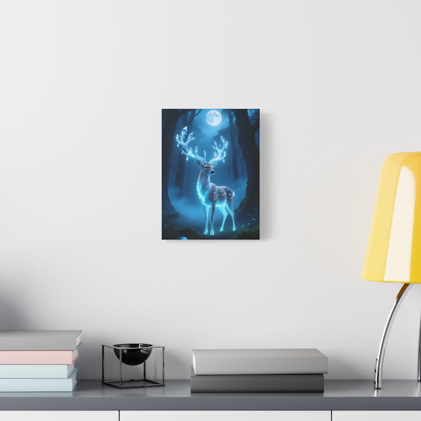 Enchanted Luminescent Deer Matte Canvas