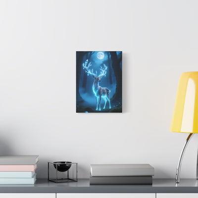 Enchanted Luminescent Deer Matte Canvas