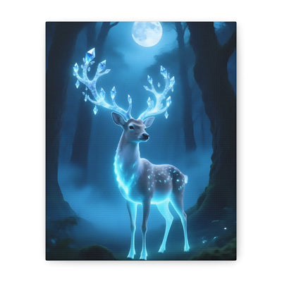 Enchanted Luminescent Deer Matte Canvas