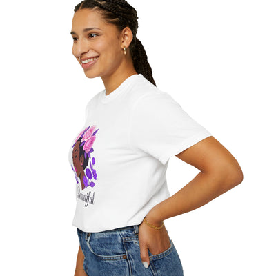 Beautiful Floral Afro Woman T-shirt