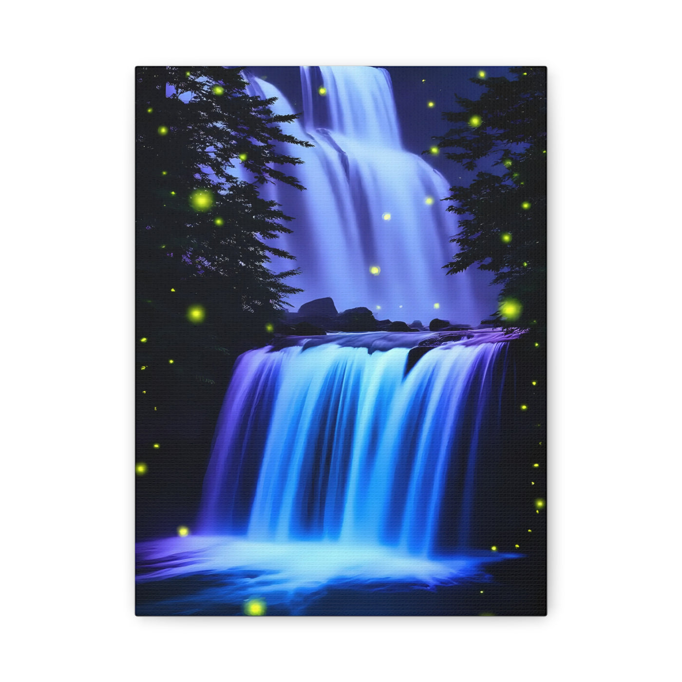 Luminous Waterfall Matte Canvas