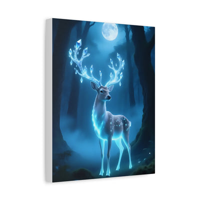 Enchanted Luminescent Deer Matte Canvas