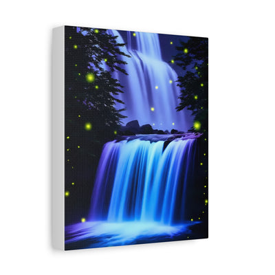 Luminous Waterfall Matte Canvas