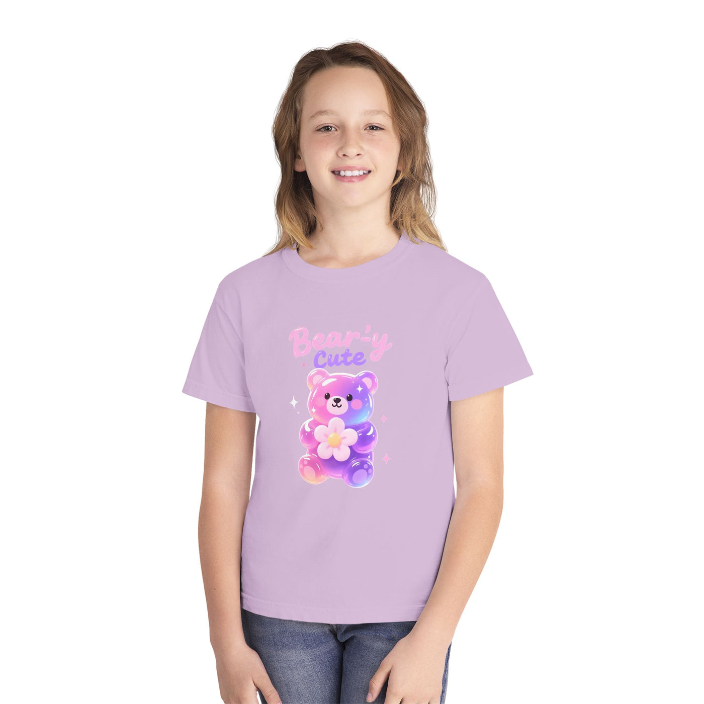Bear-y Cute| Pastel Gummy Bear Youth  Midweight Tee
