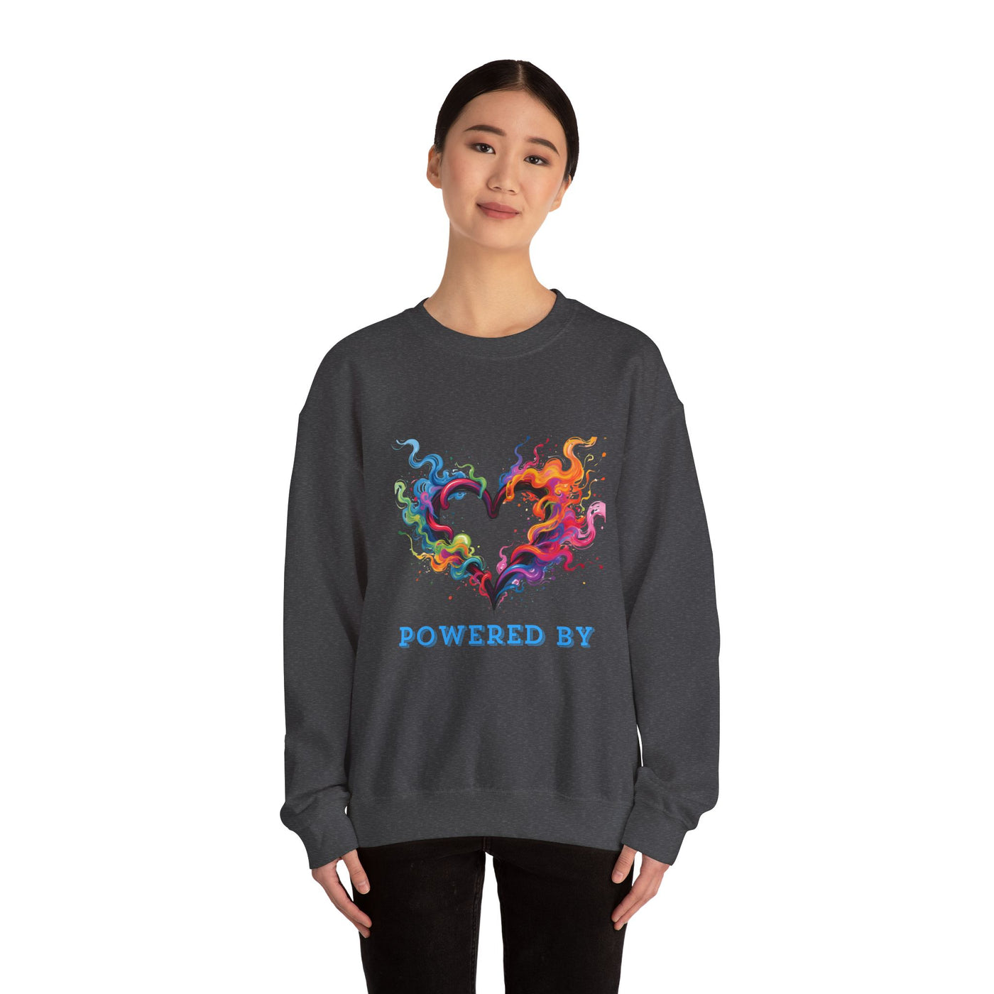 Powered by Heart Crewneck Sweatshirt
