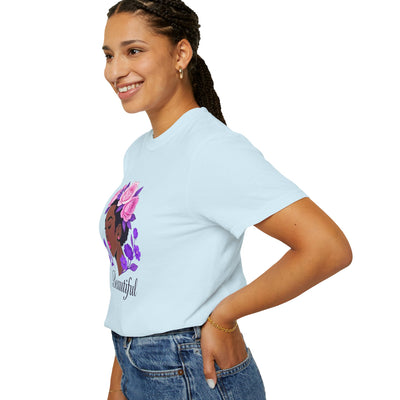 Beautiful Floral Afro Woman T-shirt
