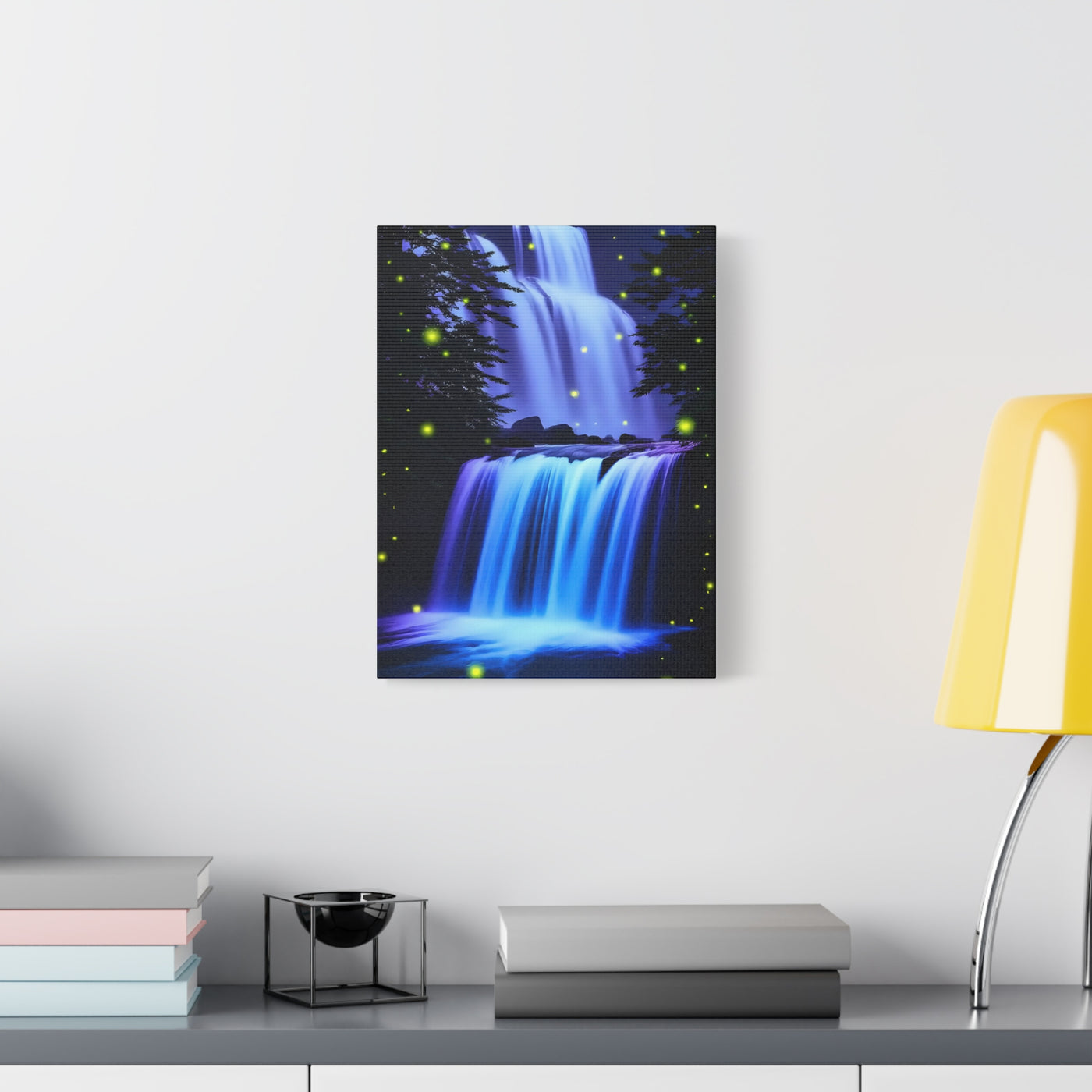 Luminous Waterfall Matte Canvas