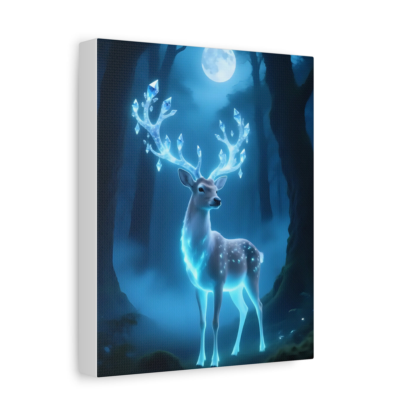 Enchanted Luminescent Deer Matte Canvas