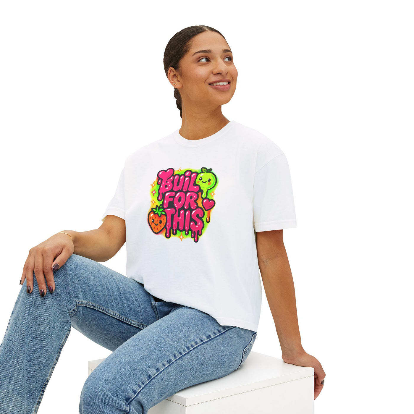 Built for This-Motivational Women's Boxy Tee