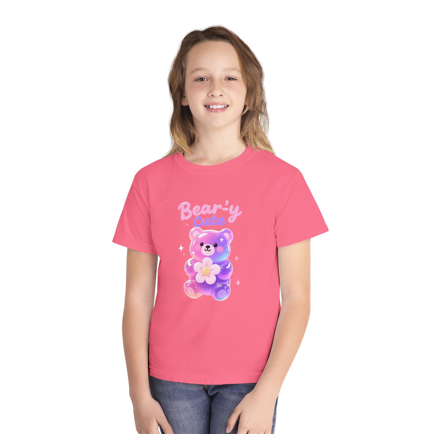 Bear-y Cute| Pastel Gummy Bear Youth  Midweight Tee
