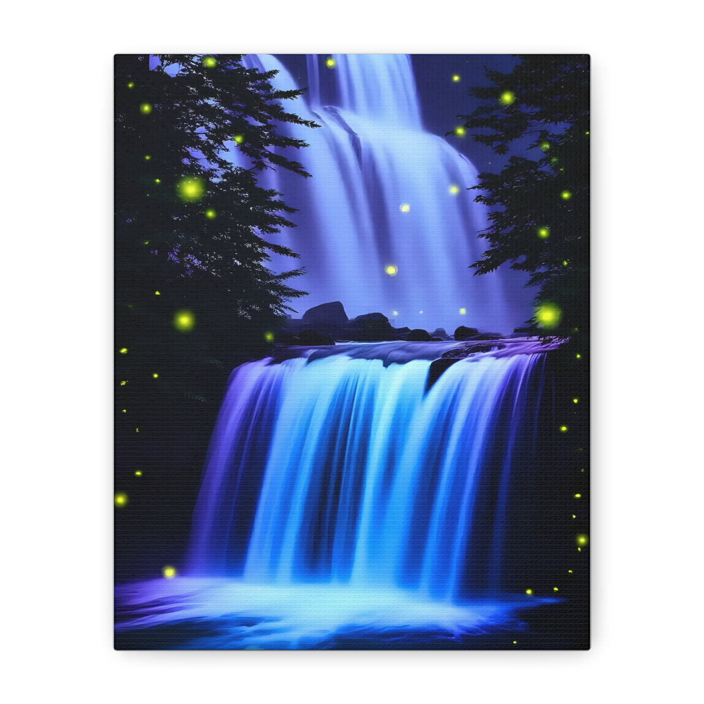 Luminous Waterfall Matte Canvas