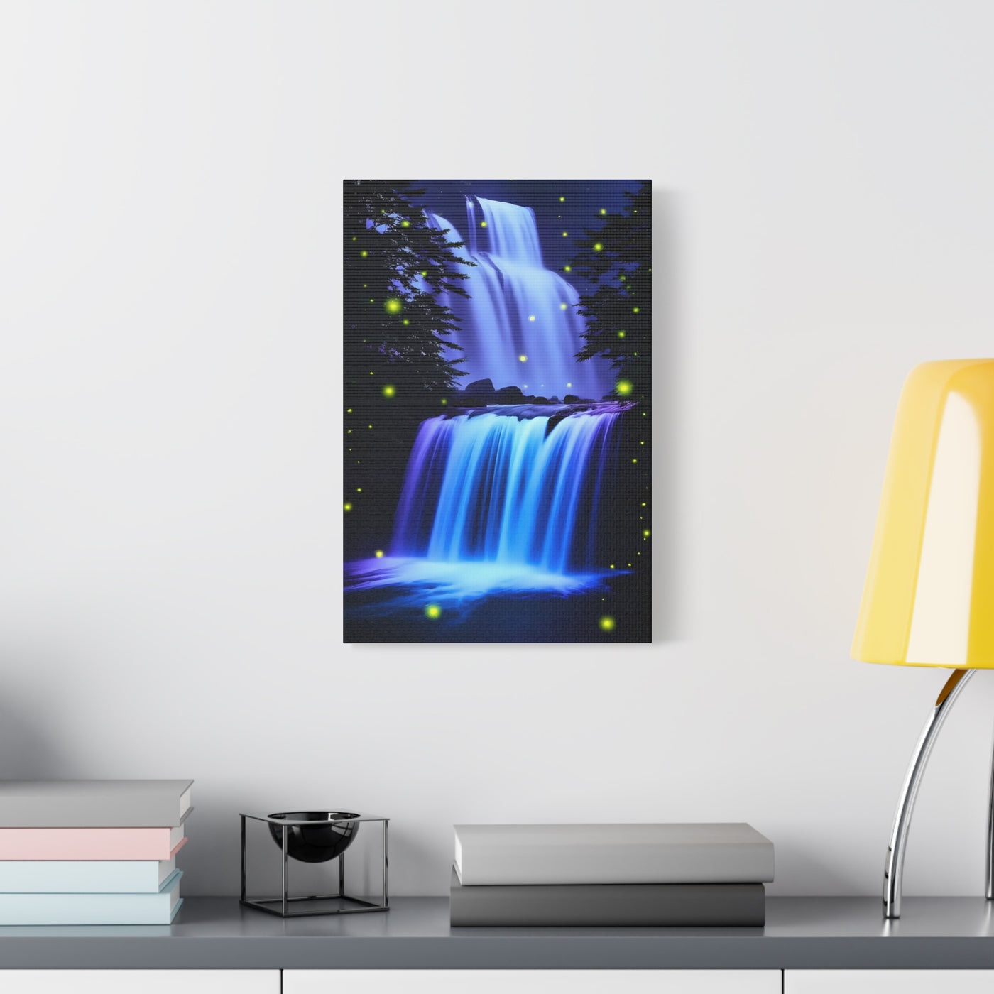 Luminous Waterfall Matte Canvas