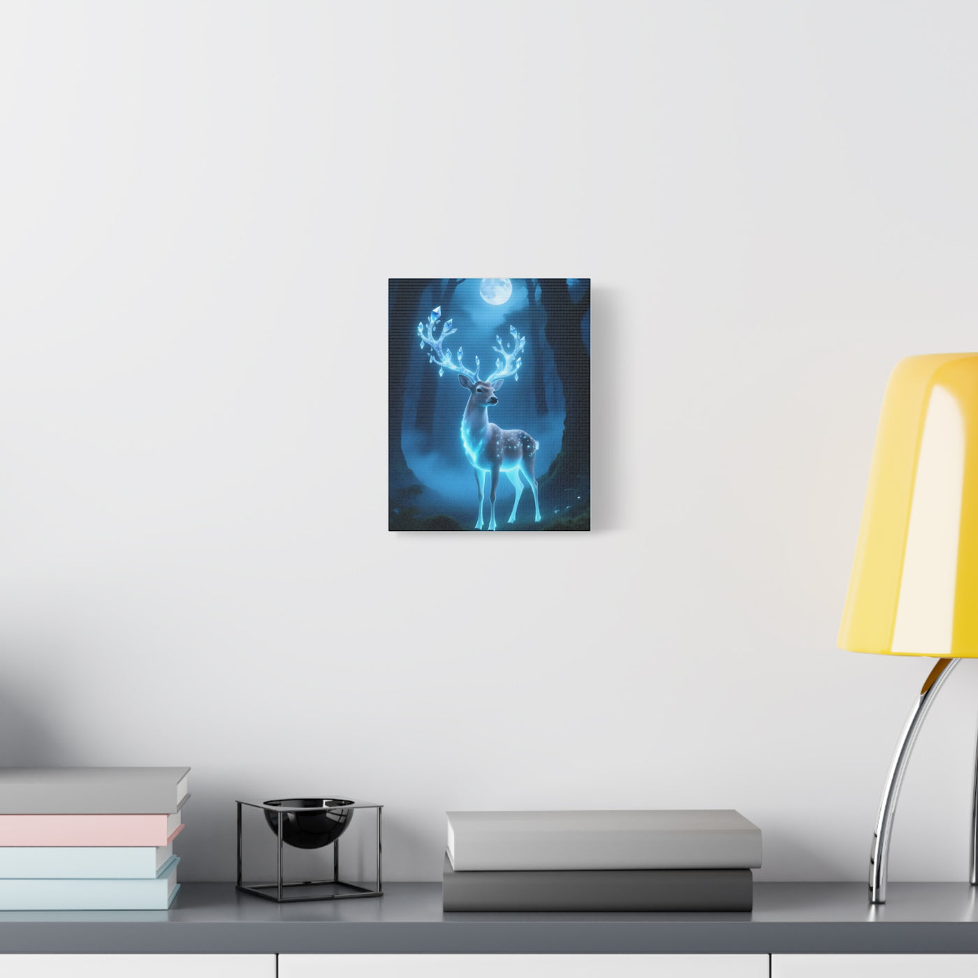 Enchanted Luminescent Deer Matte Canvas