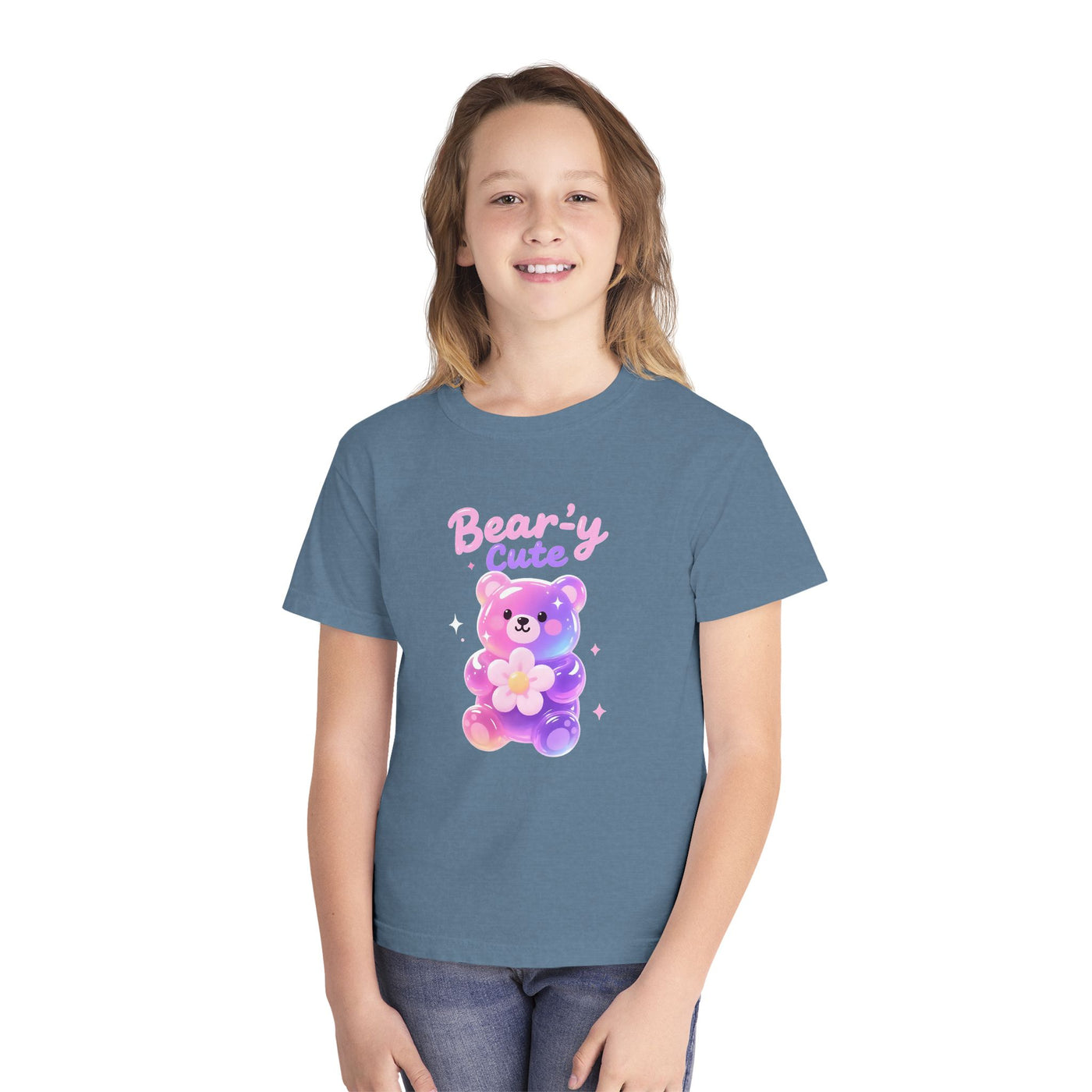 Bear-y Cute| Pastel Gummy Bear Youth  Midweight Tee