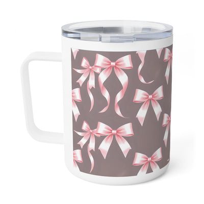 Blush bow Insulated Coffee Mug, 10oz